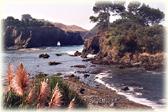 The cove opposite Mendocino�s Dennen�s Victorian Farmhouse Inn 