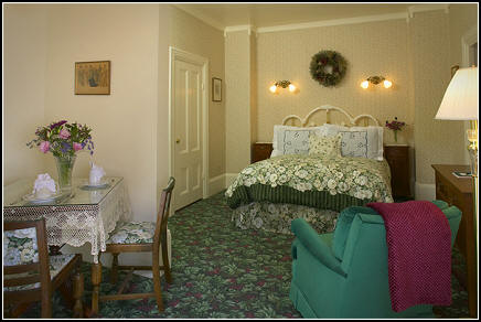 The Garden Room, a room in Mendocino at Dennen’s Victorian Farmhouse, a Mendocino b&b