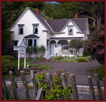 Front View of Dennen's Victorian Farmhouse Little River CA Inn