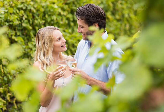 Mendocino, California Honeymoons - Couple at a winery