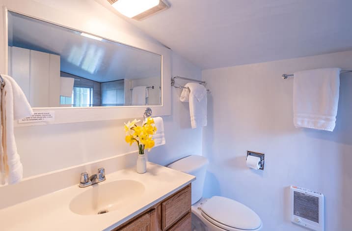 Mendocino Cottages - Quail Cottage bathroom