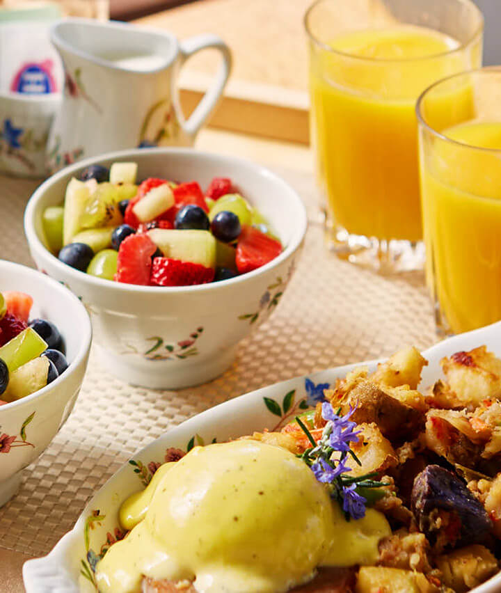 Mendocino Bed and Breakfast - Delicious breakfast