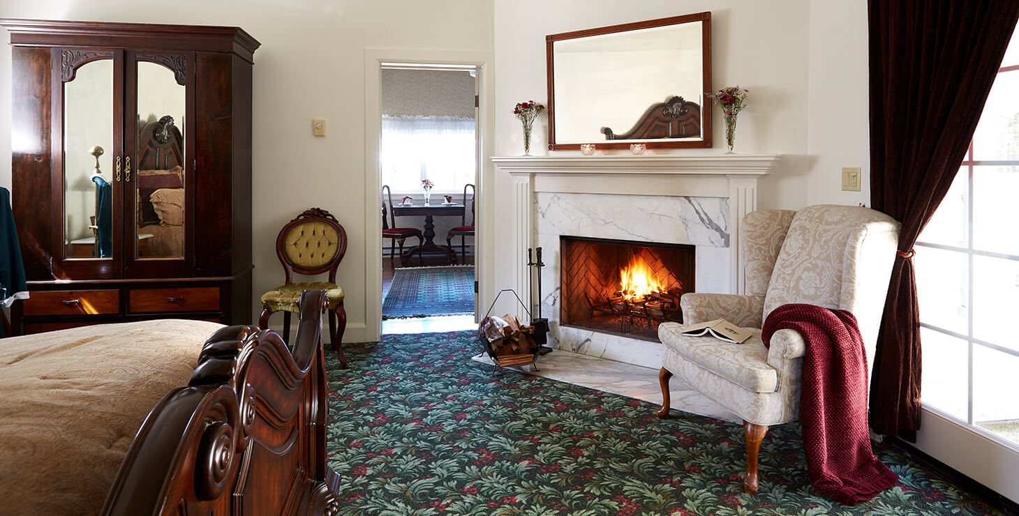 Victorian Suite fireplace